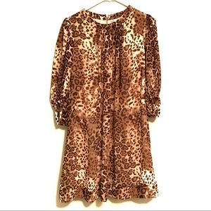 Eva Mendes Leopard print dress